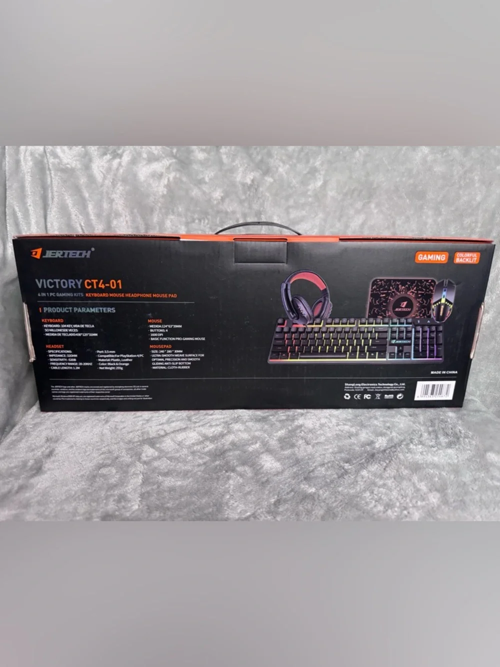 New Victory CT4-01 RGB Gaming Keyboard/Mouse/Headphone/Mousepad - Picture 2 of 2